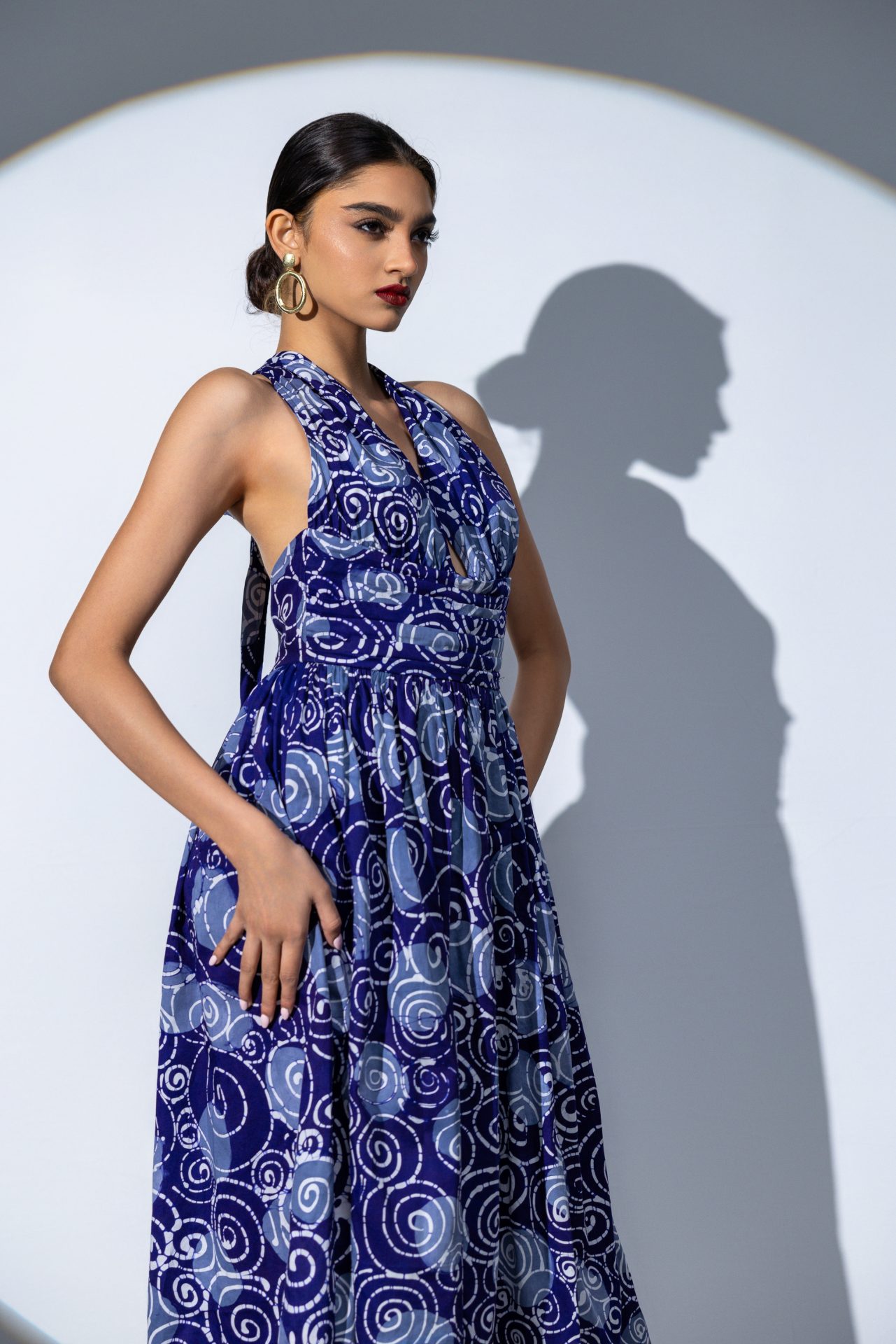 Sienna Open Back Batik Multiway Dress