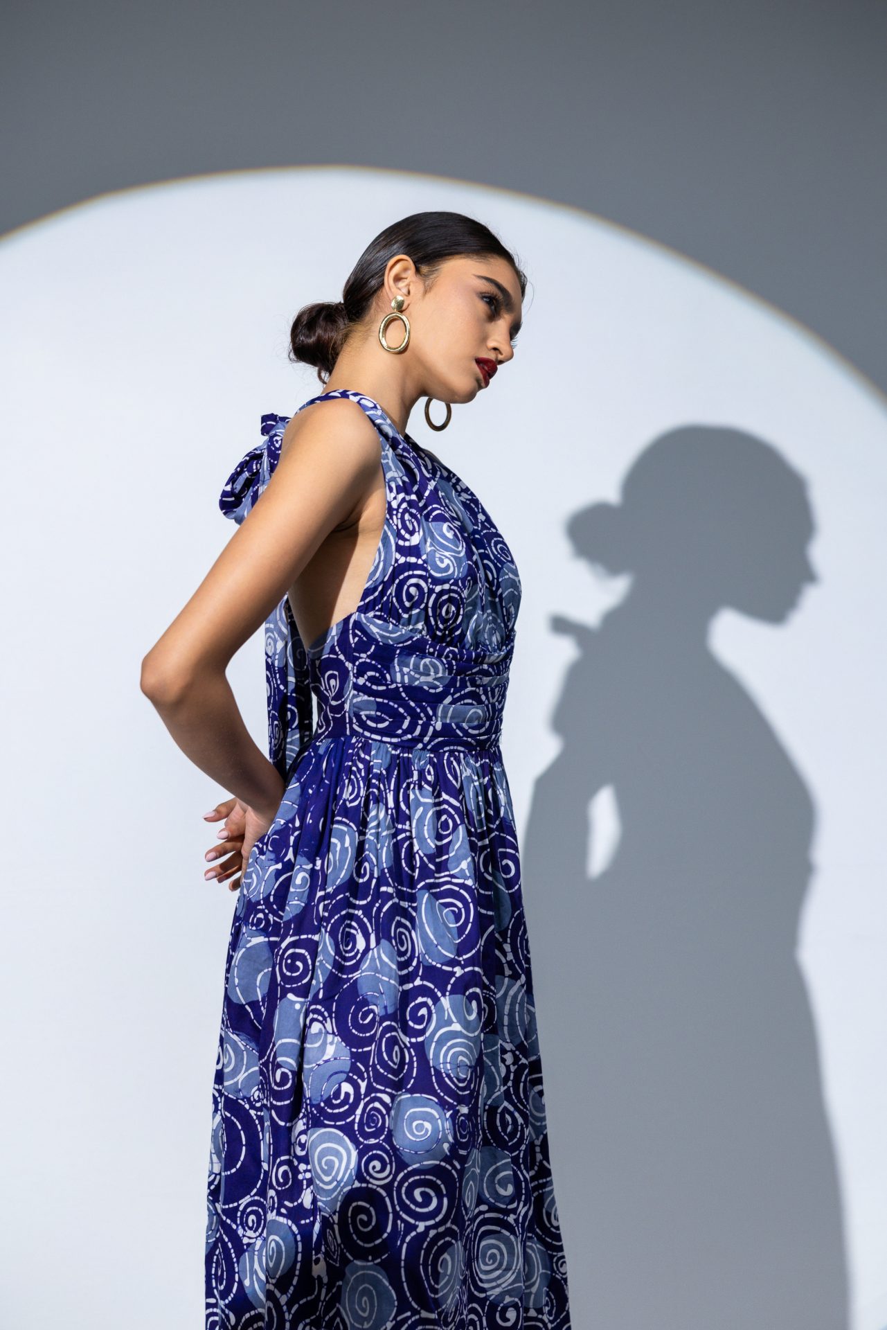 Sienna Open Back Batik Multiway Dress