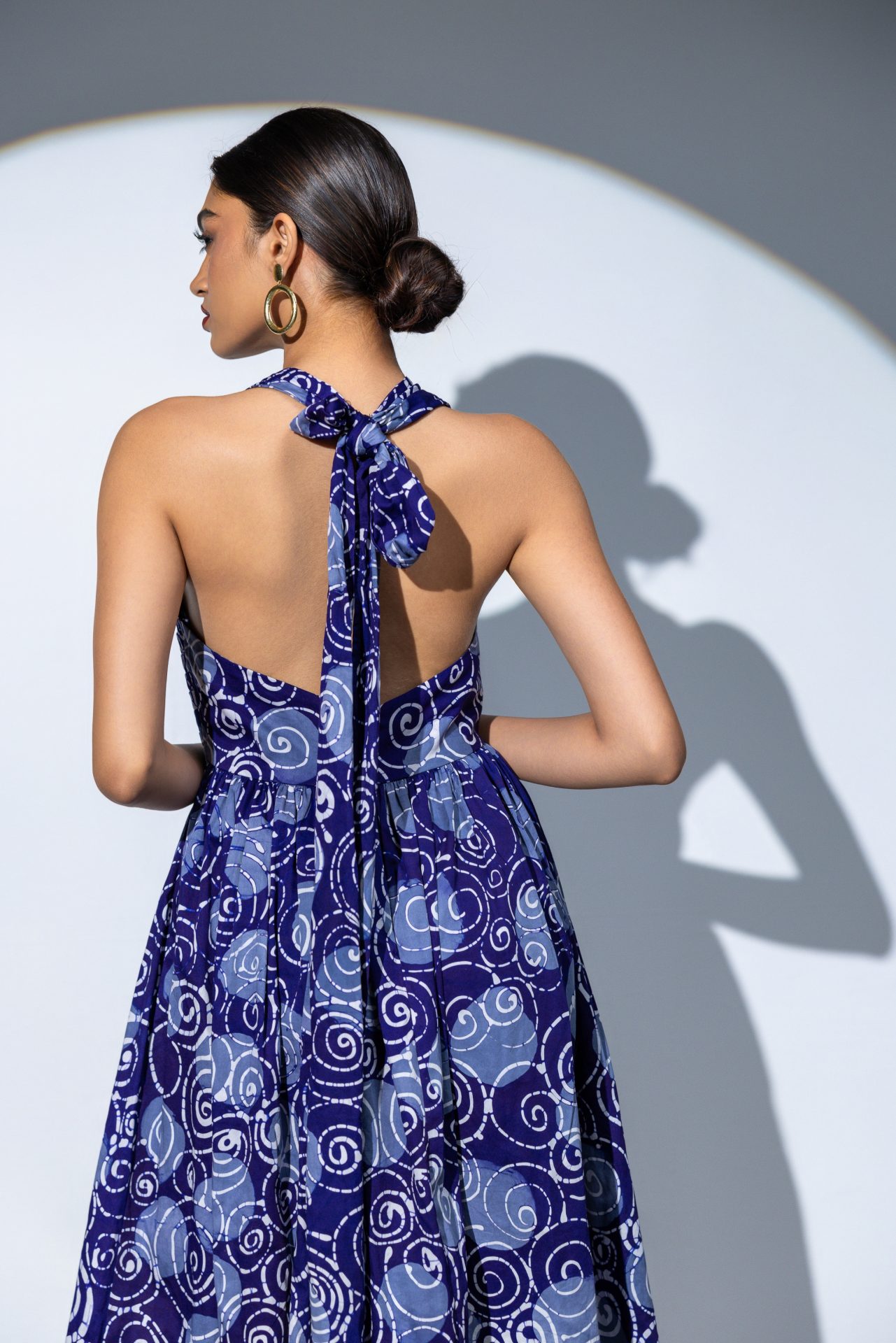 Sienna Open Back Batik Multiway Dress
