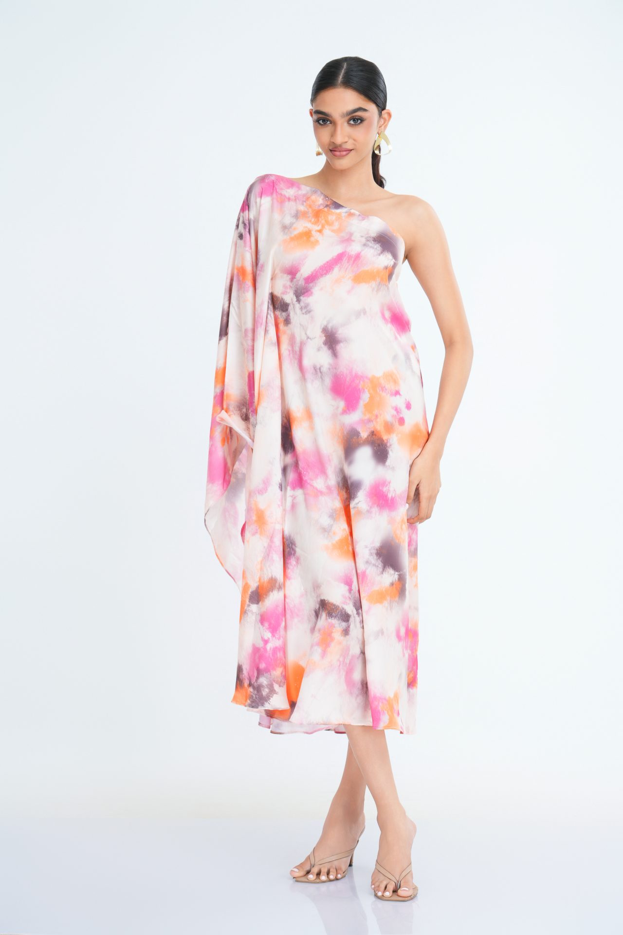 Lyra Printed Silk Kaftan