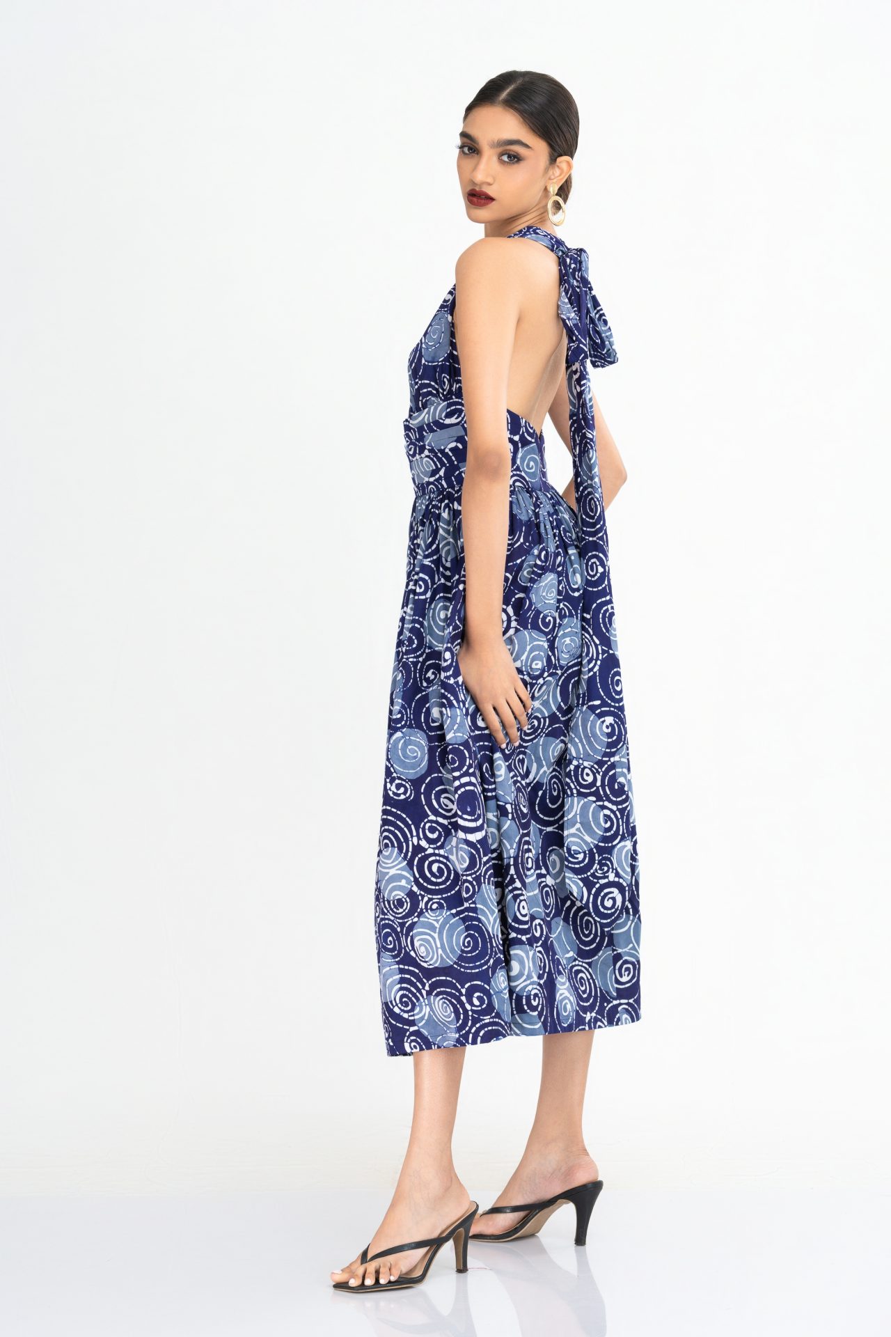 Sienna Open Back Batik Multiway Dress