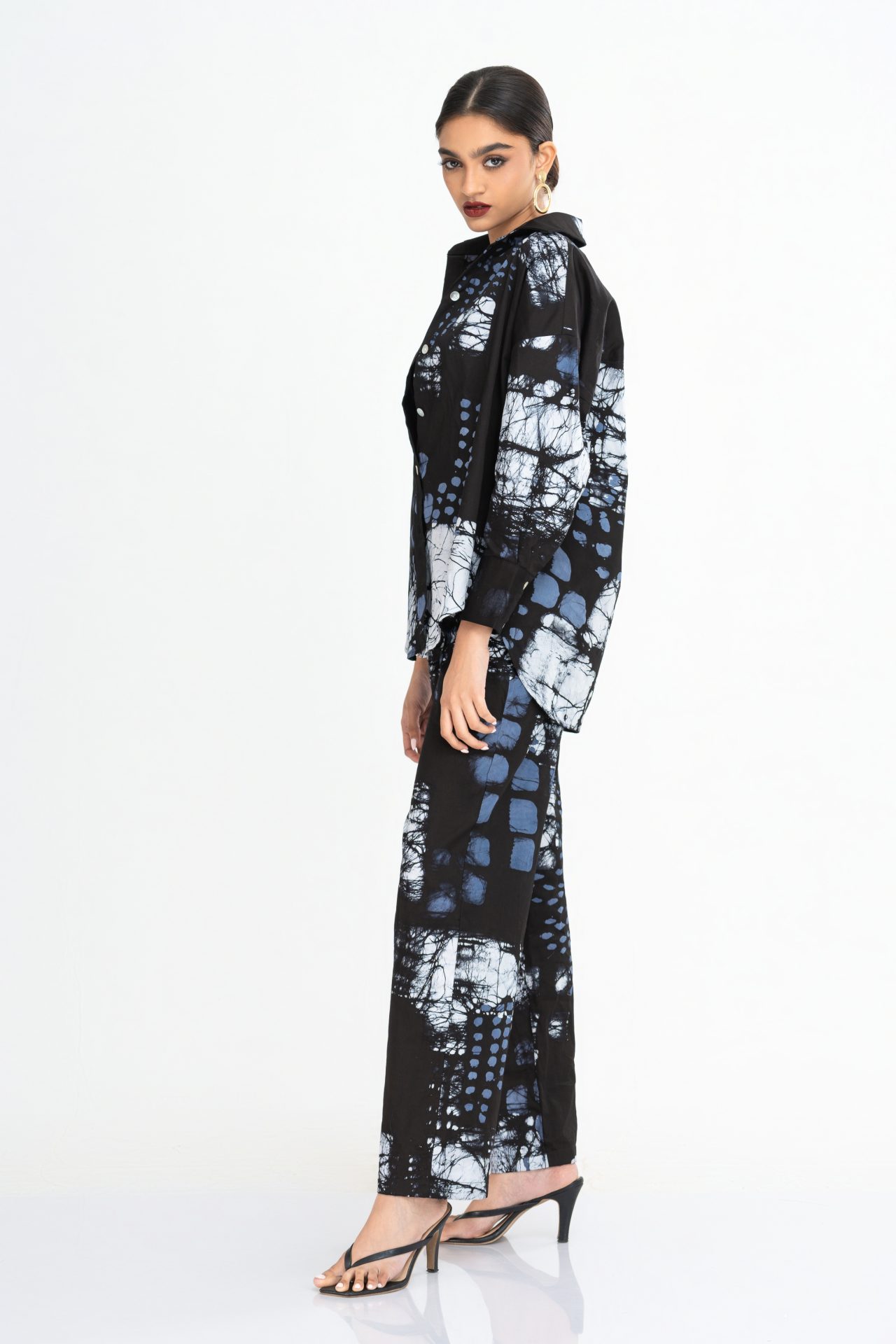 Vera Oversized Batik Shirt and Pant Set