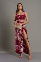 Rosy Ember Skirt and Top Set