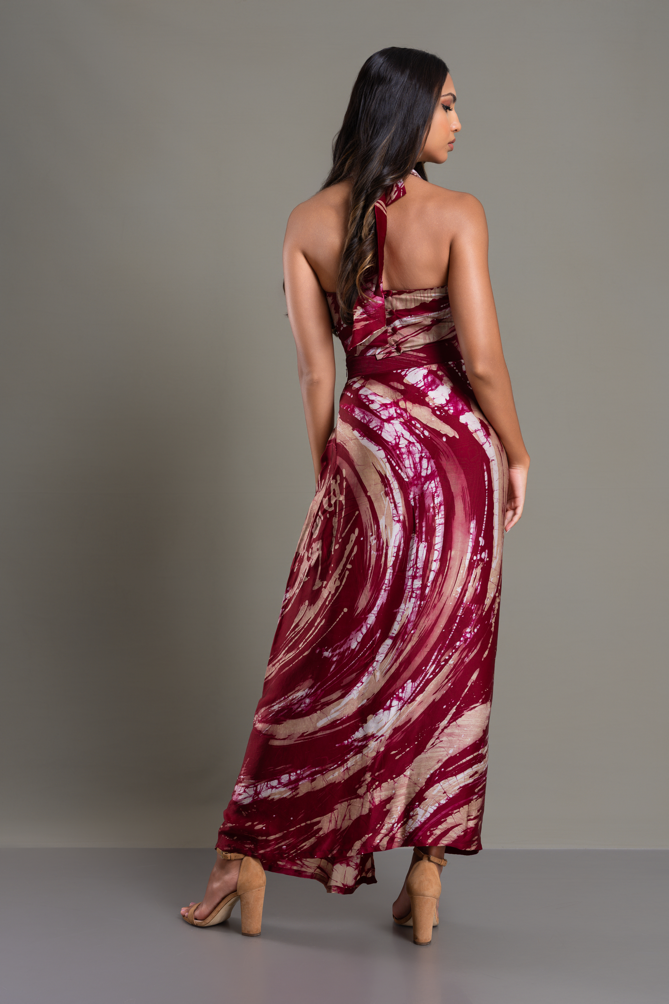 Rosy Ember Skirt and Top Set