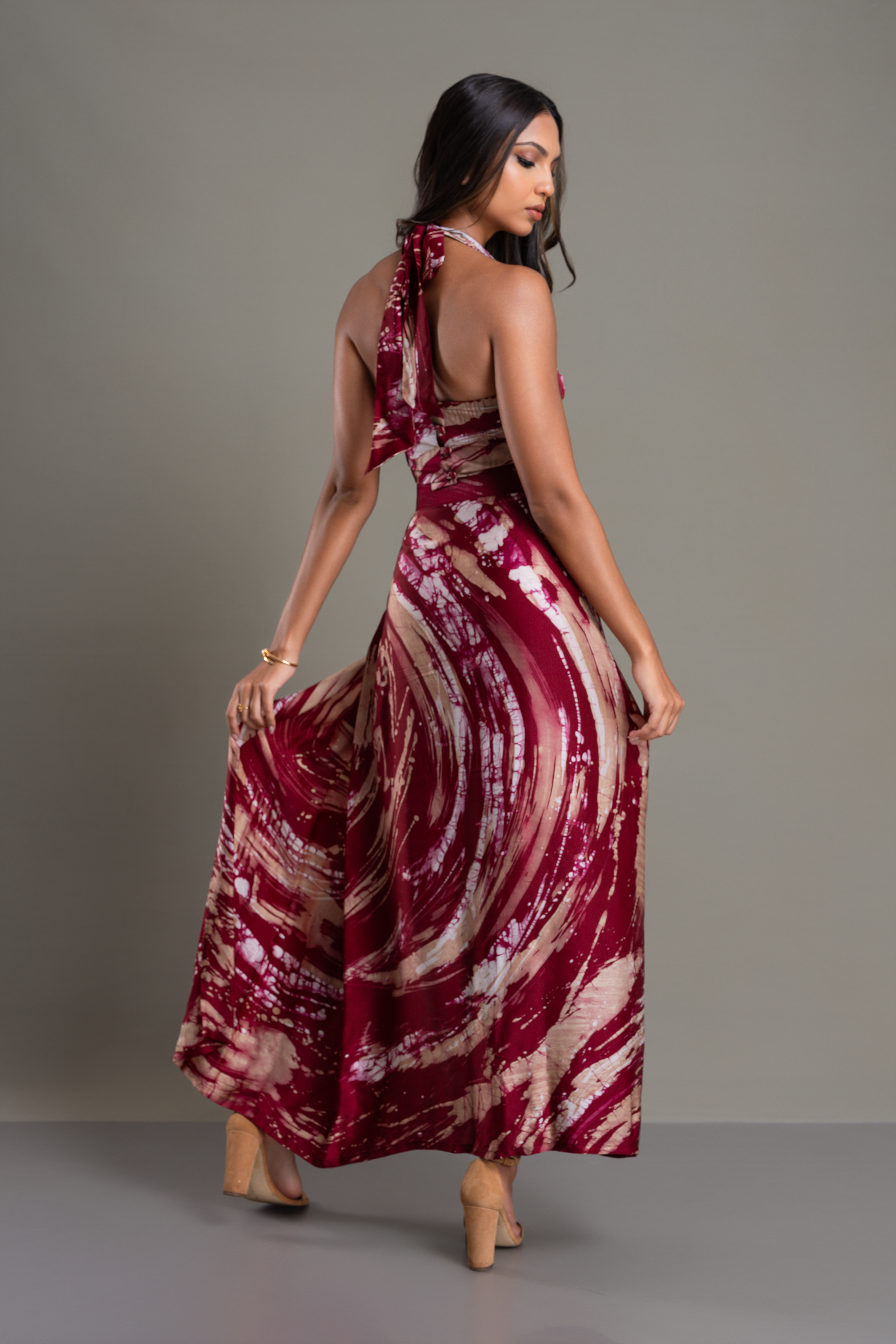 Rosy Ember Skirt and Top Set